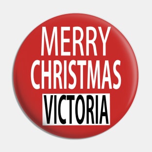 merry Christmas Victoria Pin