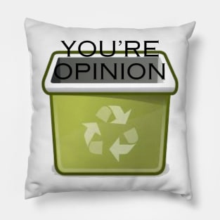 funny opinion Pillow