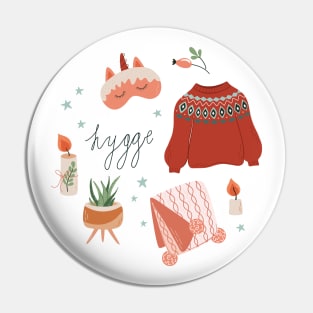 Cute print with cozy Winter elements Pin