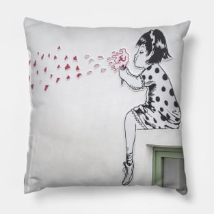 Blowing Kisses Pillow