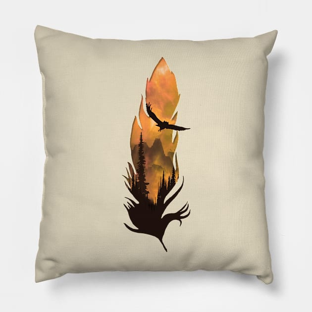 Owl Feather Pillow by Bongonation