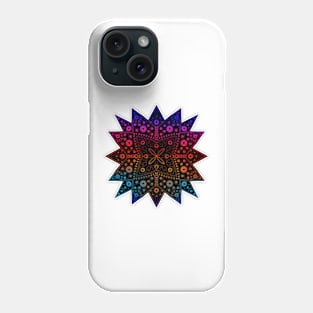 Starburst Gradient Mandala Rainbow Phone Case