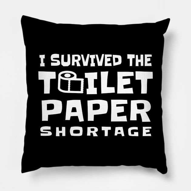 Funny Toilet Paper Quarantine Survivor, 2020 Coronavirus Lockdown Pillow by Herbivore Nation - Vegan Gifts