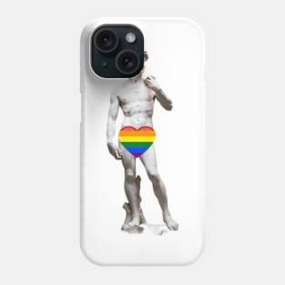 Gay Pride Statue of David Phone Case