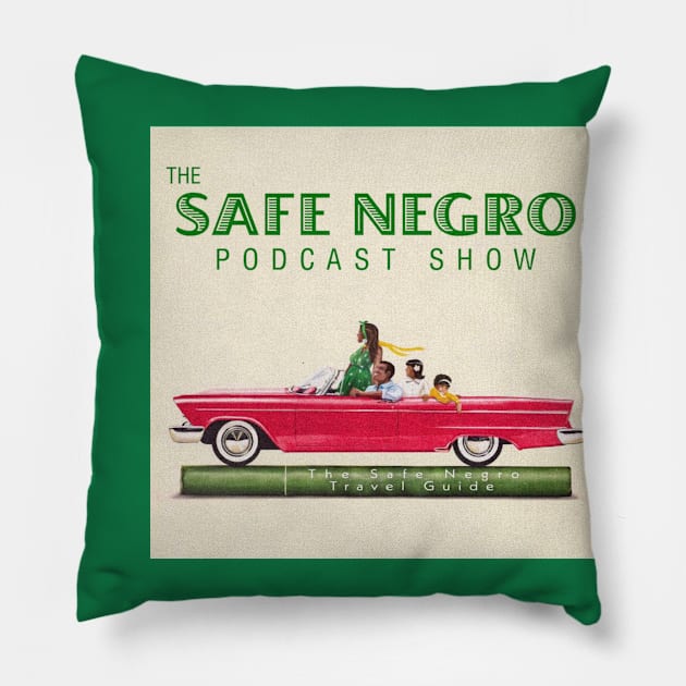 The Safe Negro Podcast Show Logo Pillow by ForAllNerds