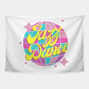 Jazz dance disco ball for kids and teens in colorful Comic Design Tapestry