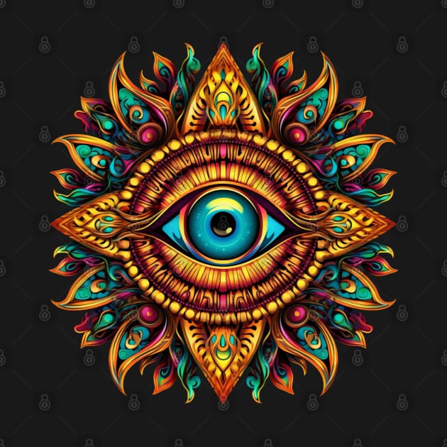 Evil Eye Mandala Vibe by MushMagicWear