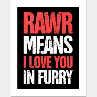 Furry Fandom Funny' Poster, picture, metal print, paint by