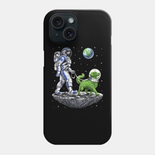 Space Astronaut Walking Alien Dog Phone Case