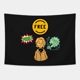 Free Assange!! Tapestry