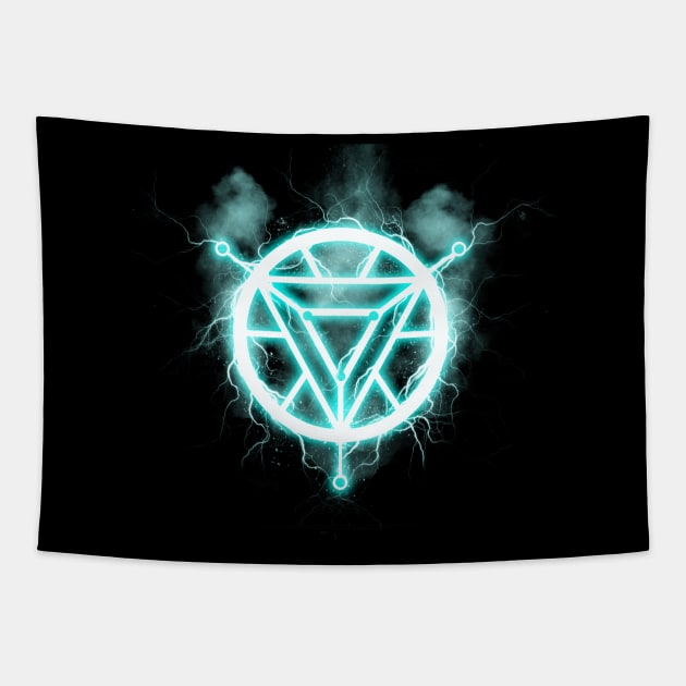 Arc Reactor Variant Tapestry by Meca-artwork