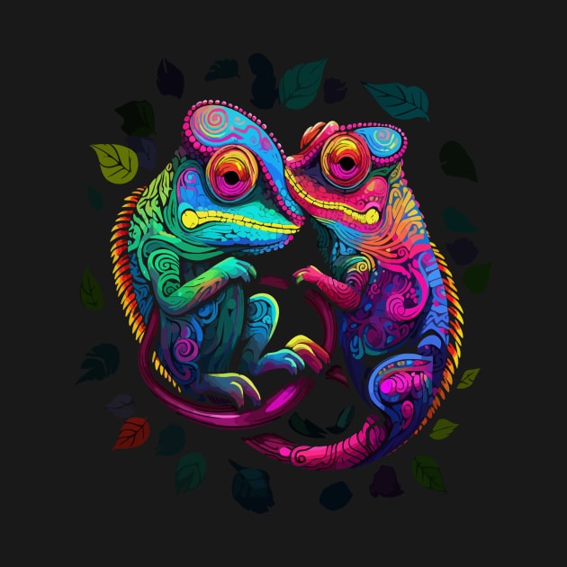 Chameleon Couple Valentine by JH Mart