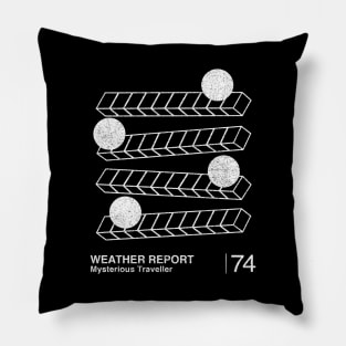 Weather Report / Minimalist Graphic Artwork Fan Design Pillow