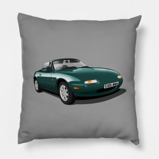 1990 Mazda MX5 in green Pillow