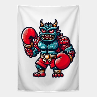 Kickboxing monster Tapestry