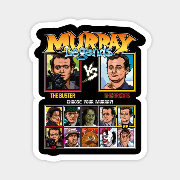 Bill Murray Legends Fighter Magnet by RetroReview