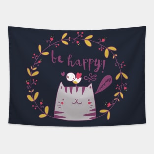 be happy everyday Tapestry