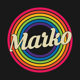 Marko - Retro Rainbow Style T-Shirt