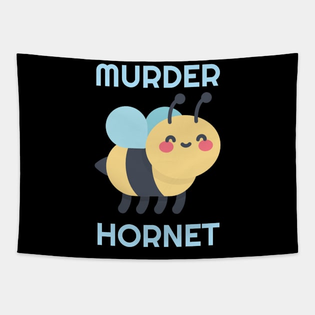 Funny Murder Hornet Asian Giant Hornets Bees Tapestry by Marham19