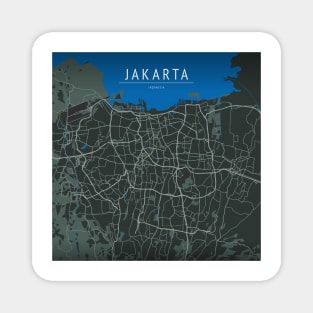 JAKARTA MAP Magnet