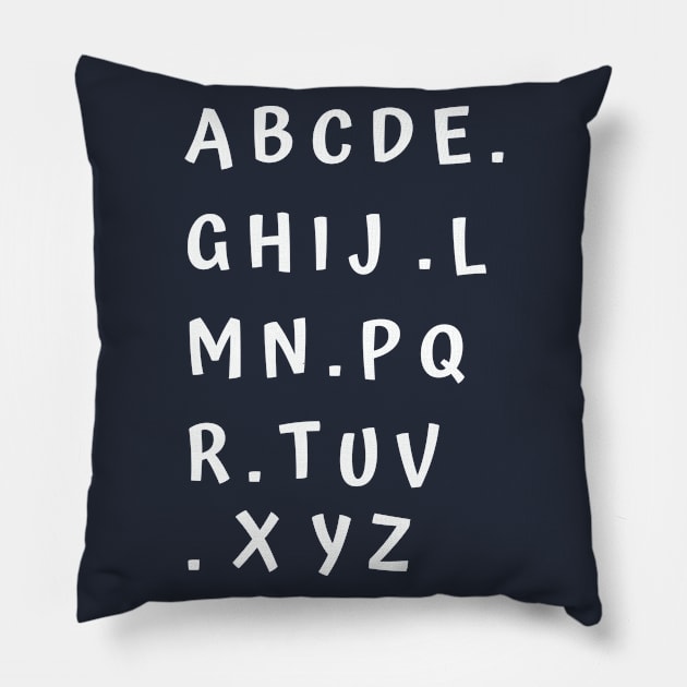 funny alphabet wall Pillow by GloriaArts⭐⭐⭐⭐⭐