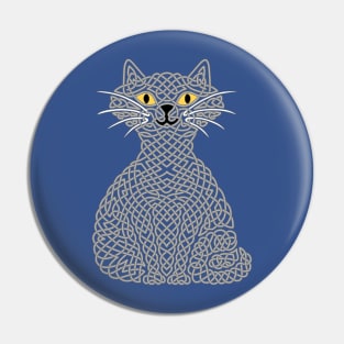 Knotty Cat - grey Pin