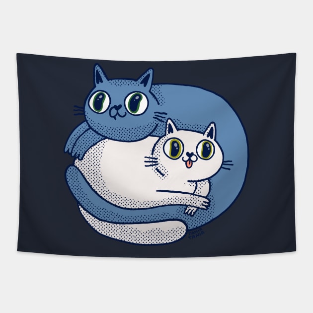 Cat duo Tapestry by Tania Tania