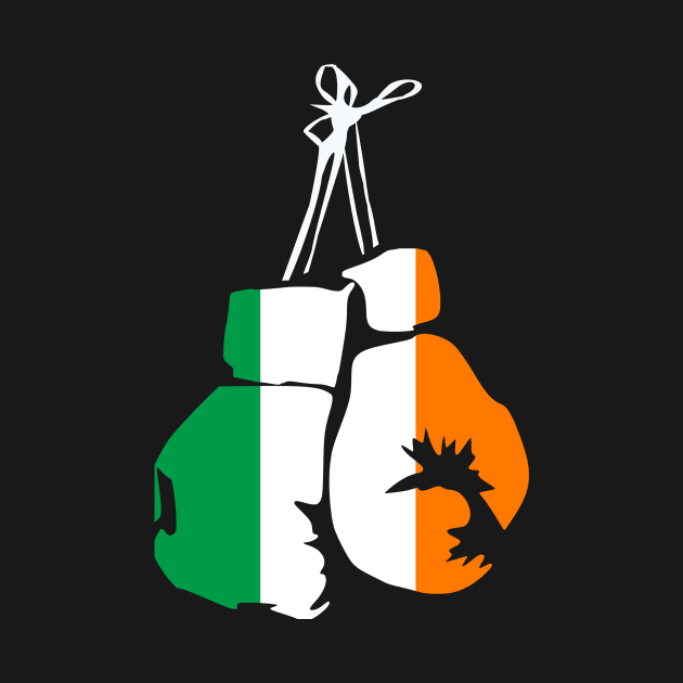 Irish Boxing Gloves for Irland Boxing Fans by Shirtttee