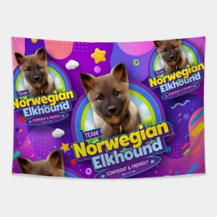 Norwegian Elkhound Puppy Tapestry