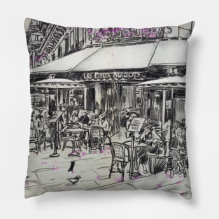 Parisian cafe Pillow