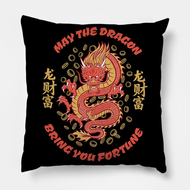 Fortune Dragon Pillow by MajorCompany