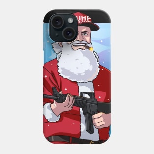 Santa Claus Patriotic Christmas Donald Trump Phone Case