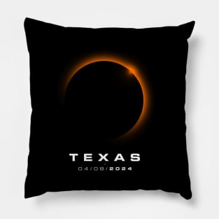 Texas Total Solar Eclipse 2024 - Texas Solar Eclipse Pillow