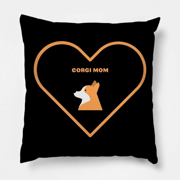 Corgi Mom Pillow by Art By Mojo