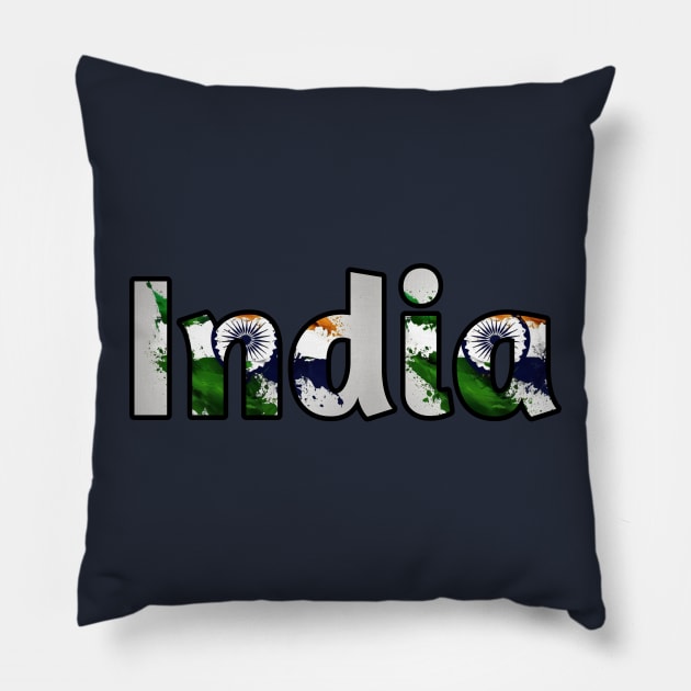 India flsg Pillow by Spaceboyishere