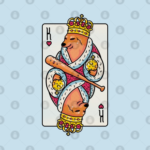 Cheems - The King | King of Hearts Playing Card | Shibe | Shiba Inu by anycolordesigns