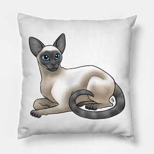 Cat - Siamese - Blue Point Pillow