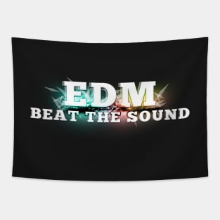 EDM Electronic Dance Music T-shirt "Beat The Sound" clothing for guys - outfits Tapestry