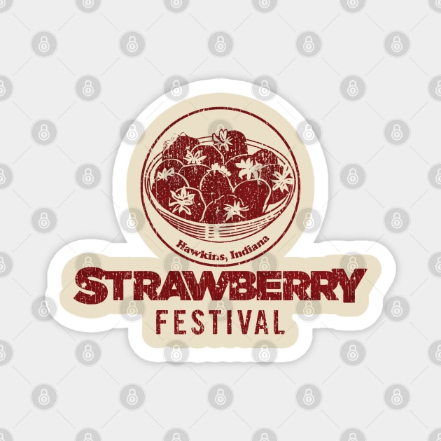 Hawkins Strawberry Festival 1986 Vintage Magnet by Jazz In The Gardens