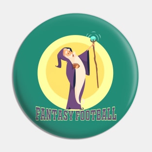 Fantasy Football Wizard Pin