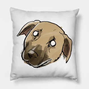 Sad Dog Pillow