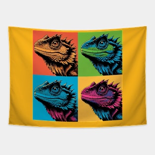 Bearded Dragon Pop Art - Cool Lizard Tapestry