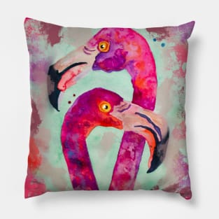 A pair of flamingos Pillow