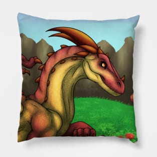 Appreciating a Dragon Pillow