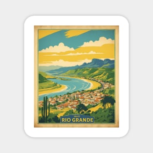 Rio Grande Do Sul Brazil Vintage Tourism Travel Poster Magnet