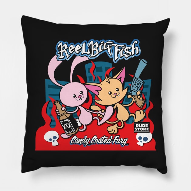 Reel Big Fish Pillow by MabelRMcLaughlin