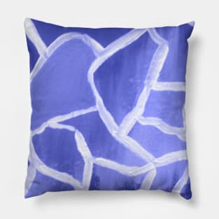 Abstract blue art print Pillow