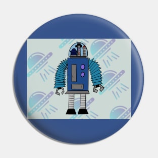 February Forbidden Robot Pin