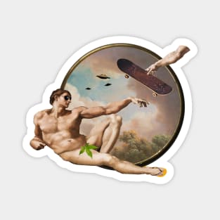 Creation of Adam and the Skateboard Magnet