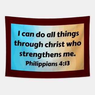 Bible Verse Philippians 4:13 Tapestry